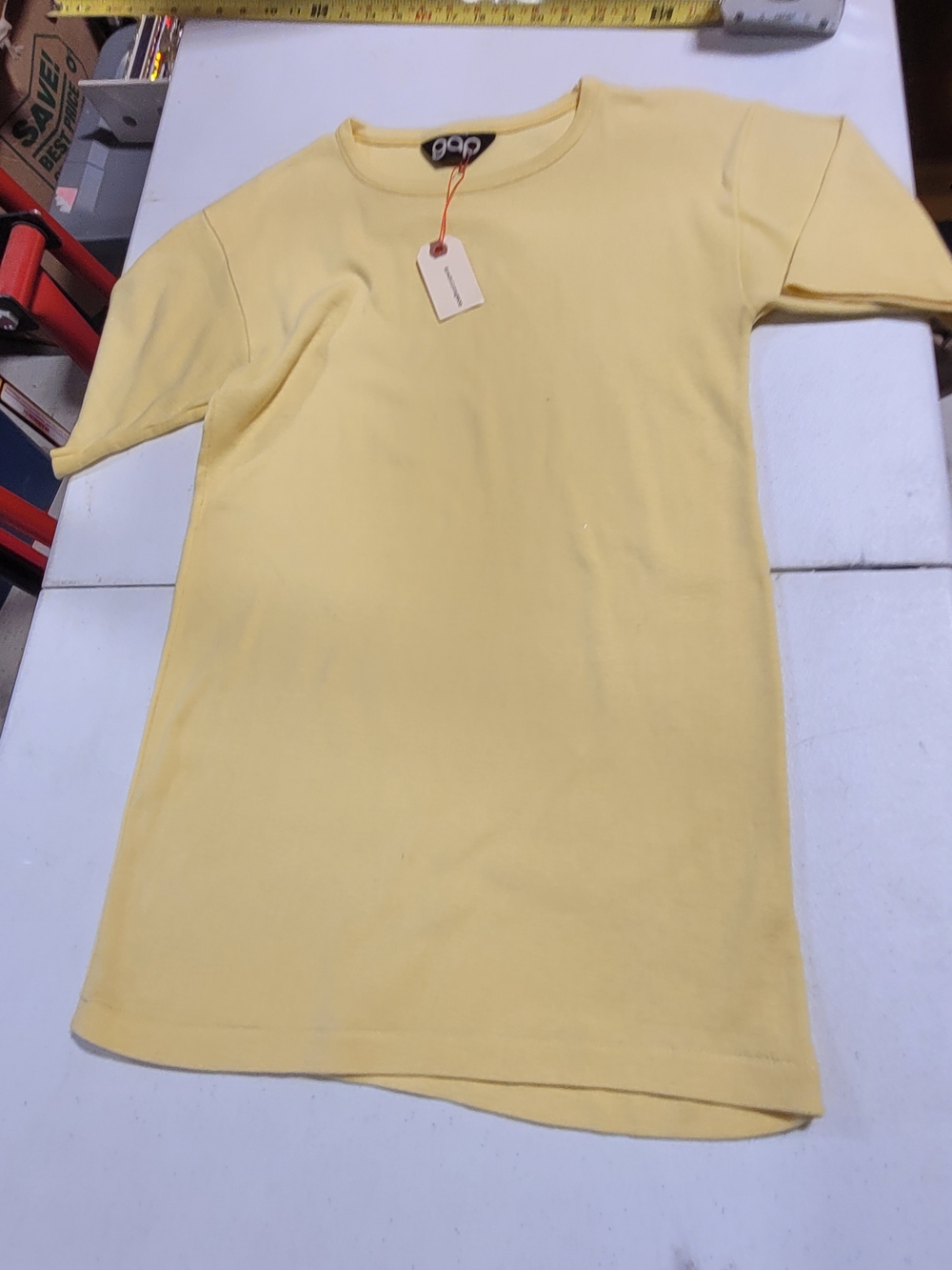 GAP Light Yellow Short Sleeve Tee